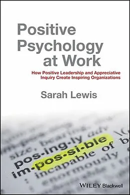 E-Book (pdf) Positive Psychology at Work von Sarah Lewis