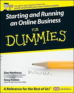 E-Book (pdf) Starting and Running an Online Business For Dummies, von Dan Matthews, Greg Holden