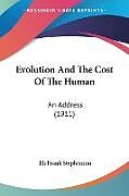 Couverture cartonnée Evolution And The Cost Of The Human de Eli Frank Stephenson