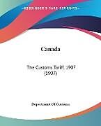 Couverture cartonnée Canada de Department Of Customs