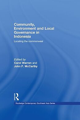 eBook (epub) Community, Environment and Local Governance in Indonesia de 