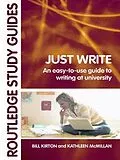 PDF Just Write von Bill Kirton, Kathleen M McMillan