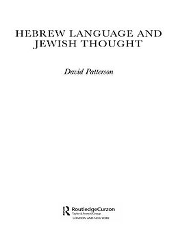 E-Book (epub) Hebrew Language and Jewish Thought von David Patterson