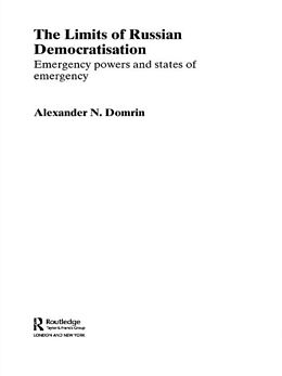 E-Book (epub) The Limits of Russian Democratisation von Alexander Domrin