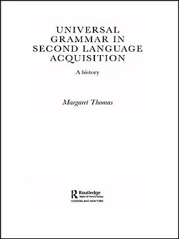 E-Book (epub) Universal Grammar in Second-Language Acquisition von Margaret Thomas