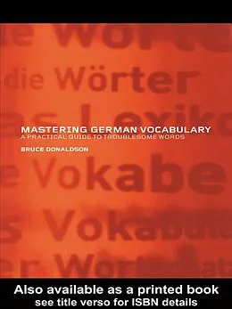 E-Book (pdf) Mastering German Vocabulary von Bruce Donaldson
