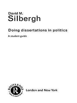 E-Book (pdf) Doing Dissertations in Politics von David Silbergh