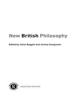 E-Book (epub) New British Philosophy von 