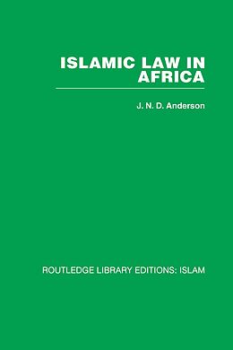 eBook (pdf) Islamic Law in Africa de J N D Anderson