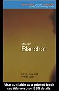 E-Book (pdf) Maurice Blanchot von Ullrich Haase, William Large