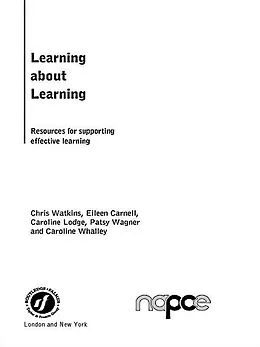 E-Book (pdf) Learning about Learning von Eileen Carnell, Caroline Lodge, Patsy Wagner