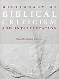 E-Book (epub) Dictionary of Biblical Criticism and Interpretation von Stanley E. Porter