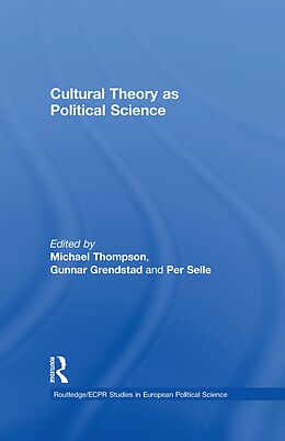 E-Book (epub) Cultural Theory as Political Science von 