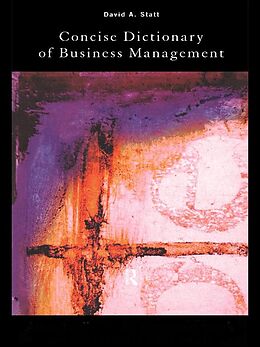 E-Book (epub) The Concise Dictionary of Business Management von David Statt