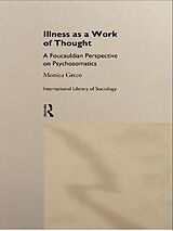 eBook (epub) Illness as a Work of Thought de Monica Greco