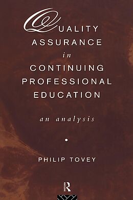 eBook (epub) Quality Assurance in Continuing Professional Education de Philip Tovey