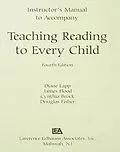 E-Book (pdf) Instructor's Manual to Accompany Teaching Reading to Every Child von Diane Lapp, James Flood, Cynthia H. Brock