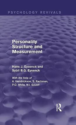 E-Book (pdf) Personality Structure and Measurement von Hans J. Eysenck, Sybil B. G. Eysenck