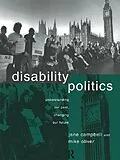 E-Book (epub) Disability Politics von Jane Campbell, Mike Oliver