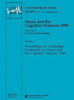 E-Book (epub) Music and the Cognitive Sciences 1990 von Ian Cross