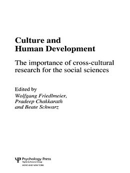 E-Book (pdf) Culture and Human Development von 