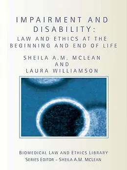 E-Book (pdf) Impairment and Disability von Sheila Mclean, Laura Williamson
