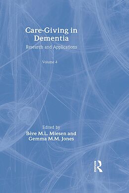 eBook (epub) Care-Giving in Dementia de 