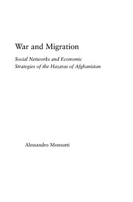 E-Book (pdf) War and Migration von Alessandro Monsutti