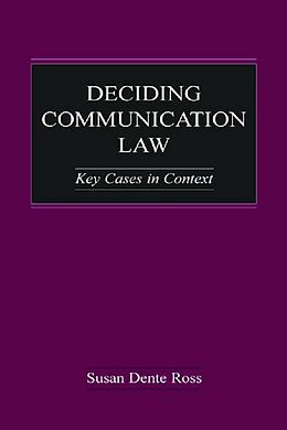 E-Book (epub) Deciding Communication Law von Susan Dente Ross