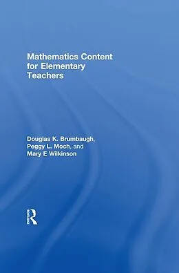 E-Book (pdf) Mathematics Content for Elementary Teachers von Douglas K. Brumbaugh
