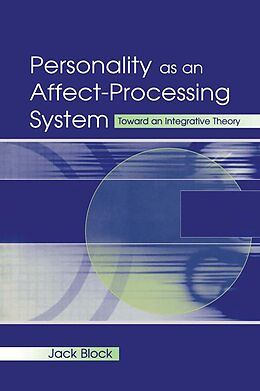 eBook (epub) Personality as an Affect-processing System de Jack Block