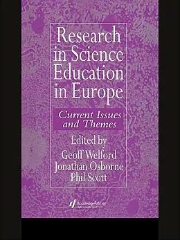 E-Book (epub) Research in science education in Europe von Geoff Welford, Jonathan Osborne, Phil Scott