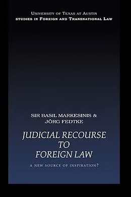 E-Book (epub) Judicial Recourse to Foreign Law von Basil Markesinis, Jorg Fedtke