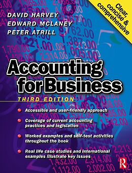 E-Book (epub) Accounting for Business von David Harvey, Edward McLaney, Peter Atrill