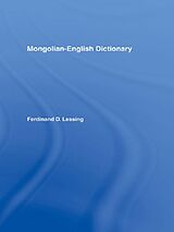 eBook (pdf) Mongolian-English Dictionary de Ferdinand D Lessing
