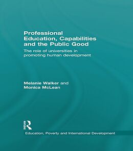 eBook (epub) Professional Education, Capabilities and the Public Good de Melanie Walker, Monica Mclean