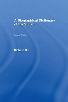 E-Book (pdf) A Biographical Dictionary of the Sudan von Richard Hill
