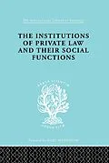 E-Book (epub) Inst Of Private Law Ils 208 von Karl Renner, Otto Kahn-Freund, A. Schwarzschild