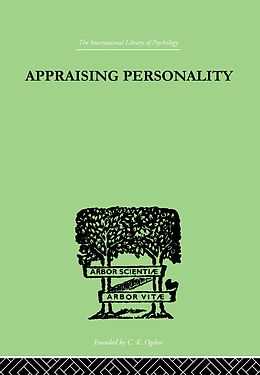 eBook (epub) Appraising Personality de Molly Harrower