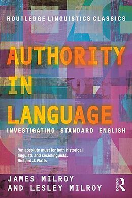 eBook (epub) Authority in Language de James Milroy, Lesley Milroy