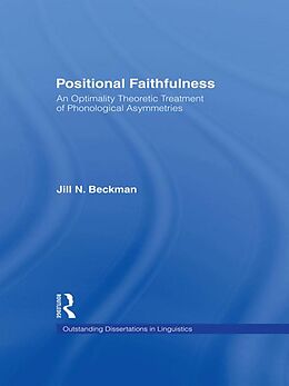 eBook (epub) Positional Faithfulness de Jill N. Beckman