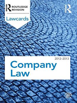 eBook (epub) Company Lawcards 2012-2013 de Routledge