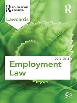 PDF Employment Lawcards 2012-2013 von Routledge