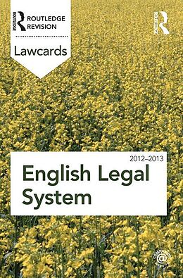 eBook (epub) English Legal System Lawcards 2012-2013 de 