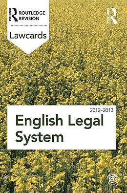 E-Book (pdf) English Legal System Lawcards 2012-2013 von 