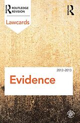 eBook (epub) Evidence Lawcards 2012-2013 de Routledge