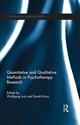 eBook (pdf) Quantitative and Qualitative Methods in Psychotherapy Research de 