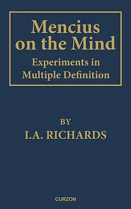 E-Book (pdf) Mencius on the Mind von I. A. Richards