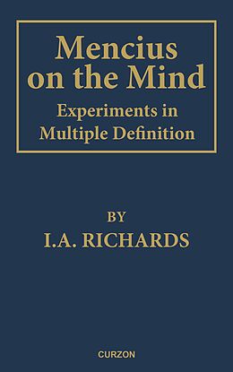 eBook (epub) Mencius on the Mind de I. A. Richards