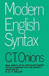 eBook (pdf) Modern English Syntax de C. T. Onions